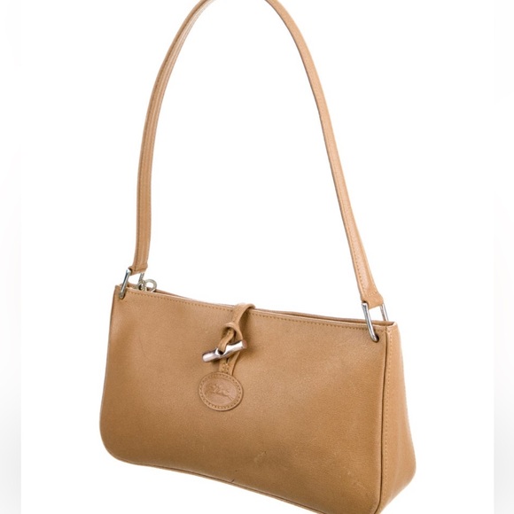 Vintage Leather Longchamp Shoulder Bag - Picture 2 of 11